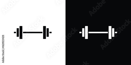 Weight barbell icon Pixel perfect vector graphics. Symbol, logo illustration.