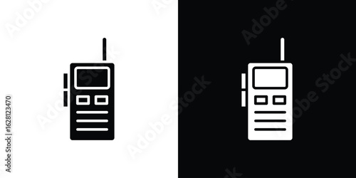 Walkie talkie icon Pixel perfect vector graphics. Symbol, logo illustration.