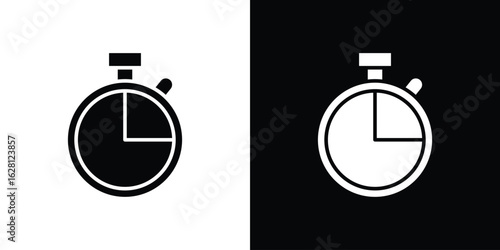 Timer icon Pixel perfect vector graphics. Symbol, logo illustration.