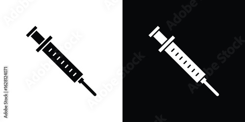 Syringe icon Pixel perfect vector graphics. Symbol, logo illustration.