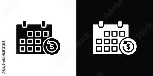 Subscription icon Pixel perfect vector graphics. Symbol, logo illustration.