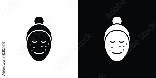 Skin acne icon Pixel perfect vector graphics. Symbol, logo illustration.