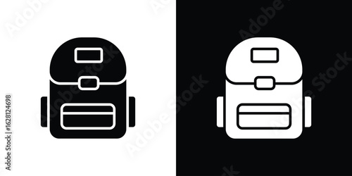School bag icon Pixel perfect vector graphics. Symbol, logo illustration.