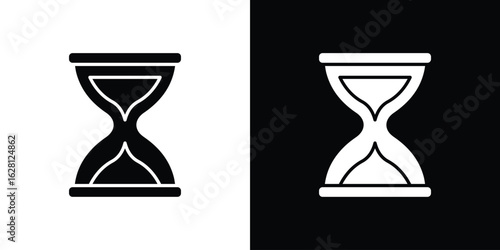 Sand clock icon Pixel perfect vector graphics. Symbol, logo illustration.