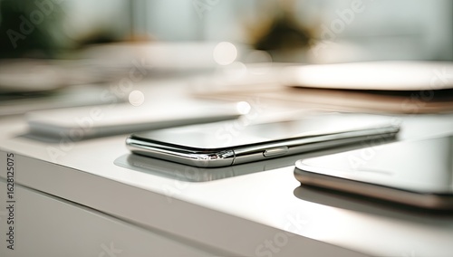 Wallpaper Mural Modern smartphones displayed on a white surface. Torontodigital.ca