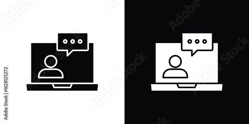 Remote support icon Pixel perfect vector graphics. Symbol, logo illustration.