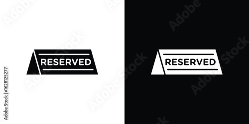 Reserved icon Pixel perfect vector graphics. Symbol, logo illustration.