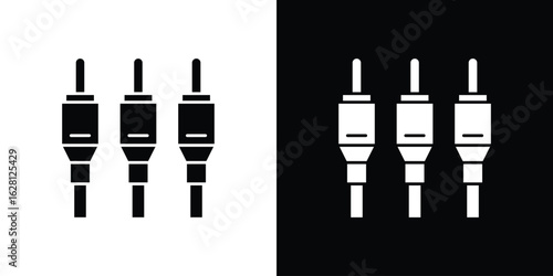 RCA icon Pixel perfect vector graphics. Symbol, logo illustration.