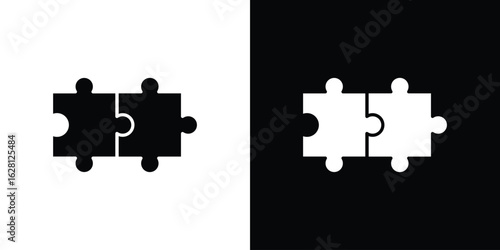 Puzzle icon Pixel perfect vector graphics. Symbol, logo illustration.