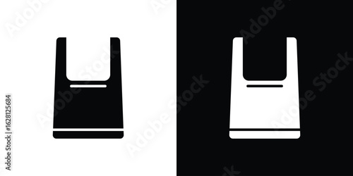 Plastic bag icon Pixel perfect vector graphics. Symbol, logo illustration.
