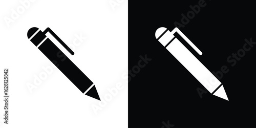 Pen icon Pixel perfect vector graphics. Symbol, logo illustration.