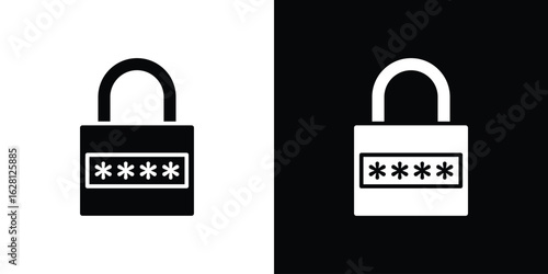 Password icon Pixel perfect vector graphics. Symbol, logo illustration.
