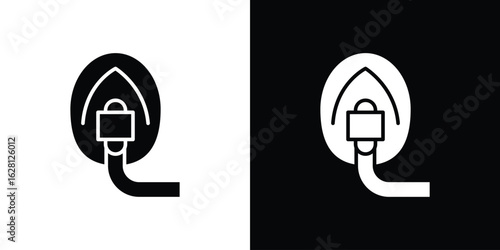 Oxygen mask icon Pixel perfect vector graphics. Symbol, logo illustration.