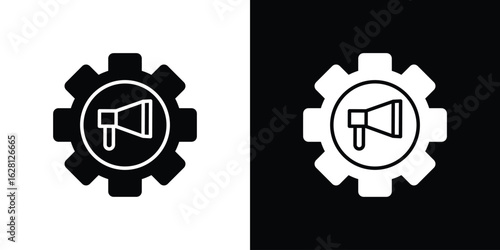 Marketing automation icon Pixel perfect vector graphics. Symbol, logo illustration.
