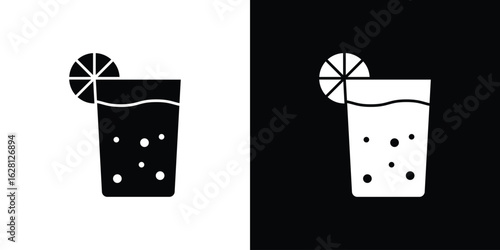Lemonade icon Pixel perfect vector graphics. Symbol, logo illustration.