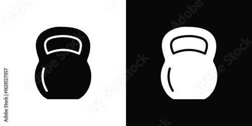 Kettlebell icon Pixel perfect vector graphics. Symbol, logo illustration.
