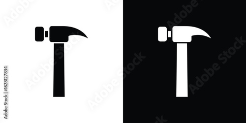 Hammer icon Pixel perfect vector graphics. Symbol, logo illustration.