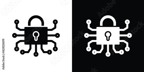 Encryption icon Pixel perfect vector graphics. Symbol, logo illustration.