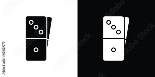 Domino icon Pixel perfect vector graphics. Symbol, logo illustration.