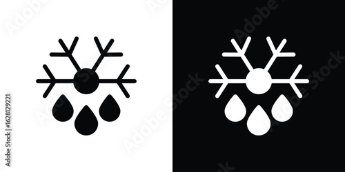 Defrosting icon Pixel perfect vector graphics. Symbol, logo illustration.