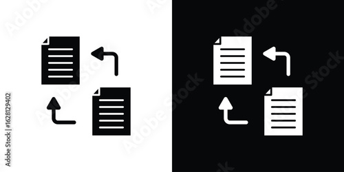 Data share icon Pixel perfect vector graphics. Symbol, logo illustration.