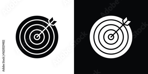 Darts icon Pixel perfect vector graphics. Symbol, logo illustration.