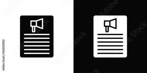 Content marketing icon Pixel perfect vector graphics. Symbol, logo illustration.