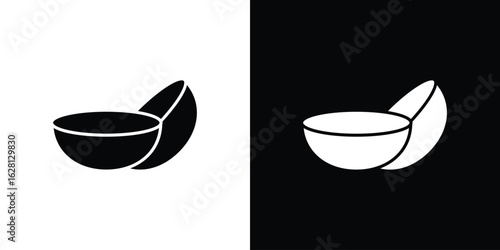 Contact lens icon Pixel perfect vector graphics. Symbol, logo illustration.