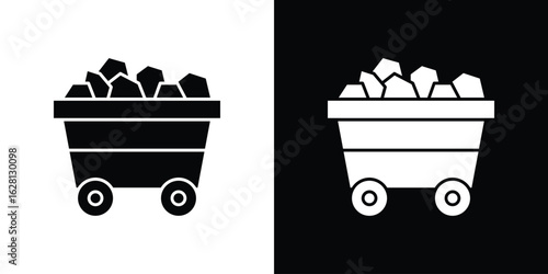 Coal icon Pixel perfect vector graphics. Symbol, logo illustration.