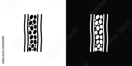 Blood vessel icon Pixel perfect vector graphics. Symbol, logo illustration.