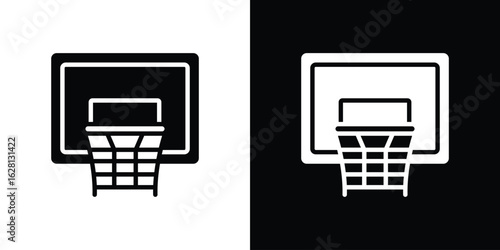 Basketball hoop icon Pixel perfect vector graphics. Symbol, logo illustration.