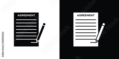 Agreement icon Pixel perfect vector graphics. Symbol, logo illustration.