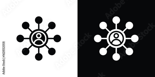 Affiliate marketing icon Pixel perfect vector graphics. Symbol, logo illustration.