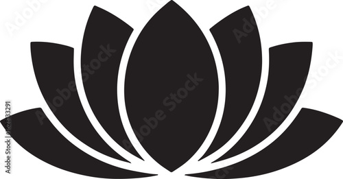 lotus flower icon silhouette line art illustration design stock photos royalty free image premium quality