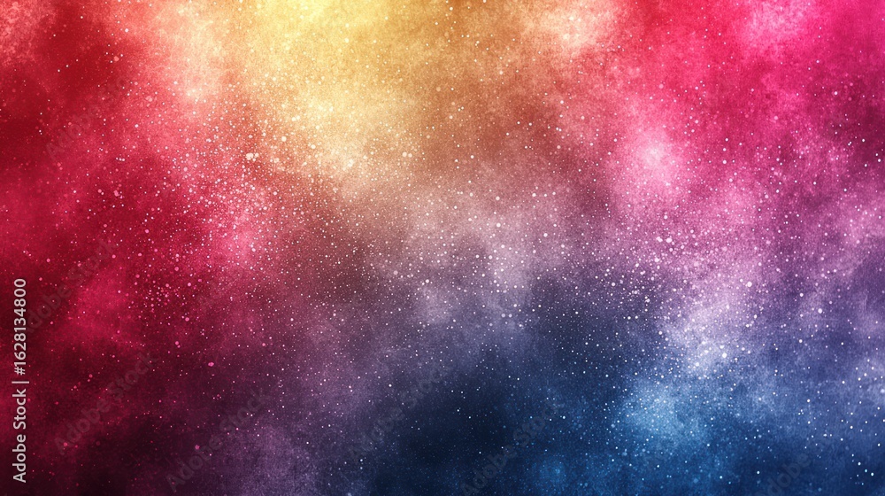 Naklejka premium Colorful nebula, vibrant space background, abstract cosmic art, space exploration visual aid