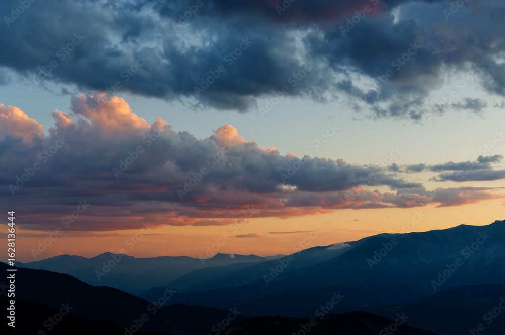 Fototapeta premium Crépuscule - Alpes du Sud - France