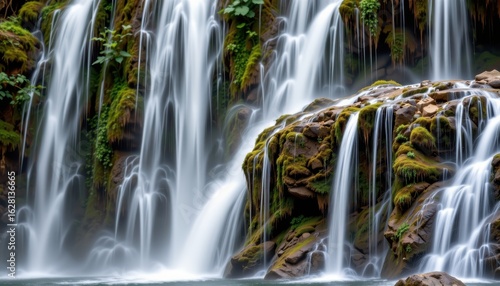 waterfalls increase humidity levels around them which helps sustain tropical rainforest plants and animals that rely on moist environments for survival and growth in the ecosystem.