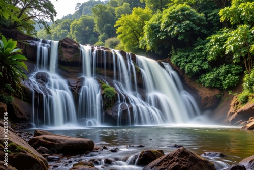 waterfalls influence local climate conditions by increasing humidity and cooling effects supporting sensitive tropical rainforest species and overall ecosystem health.