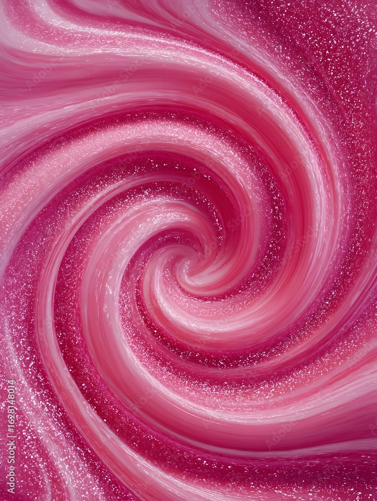 Fototapeta Abstract swirling patterns in vibrant pink hues create a dynamic visual effect, ideal for backgrounds