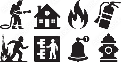 Fire Safety Emergency Response Firefighter Protection Equipment Prevention Awareness Danger Rescue