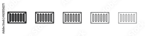 Drain icon logo. Black line icon, vector illustrations.
