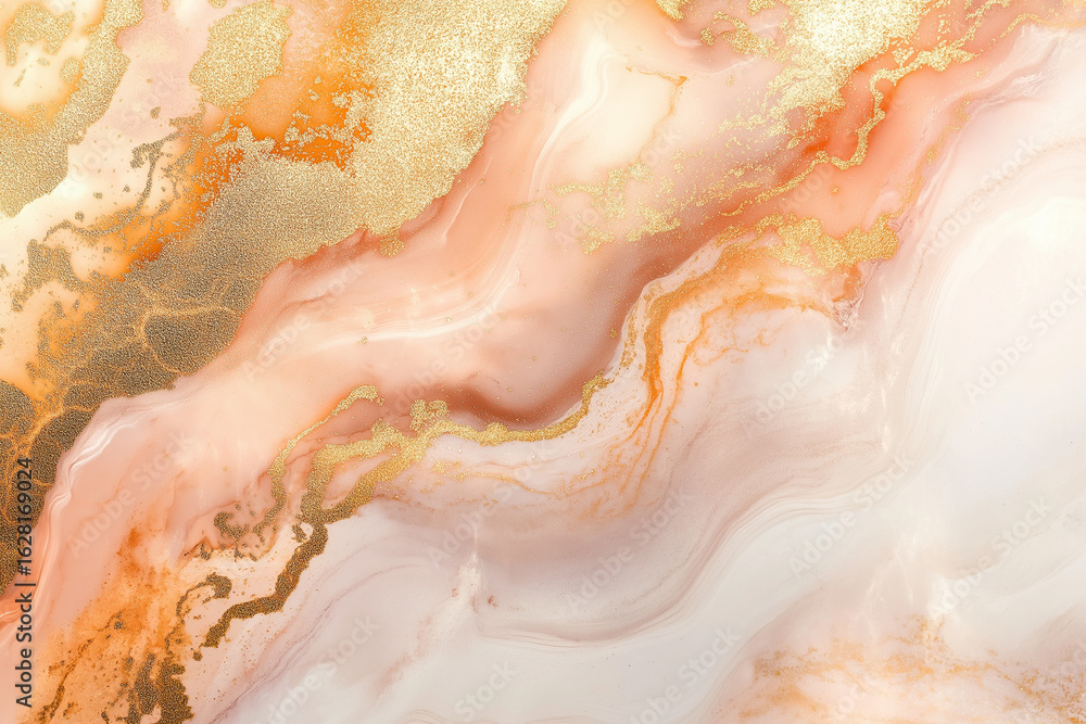 Fototapeta premium Soft Peach and Gold Abstract Backgrounds