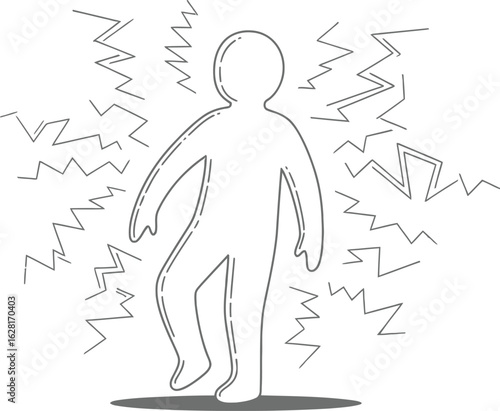 Understanding anxiety illustration mental health and well being