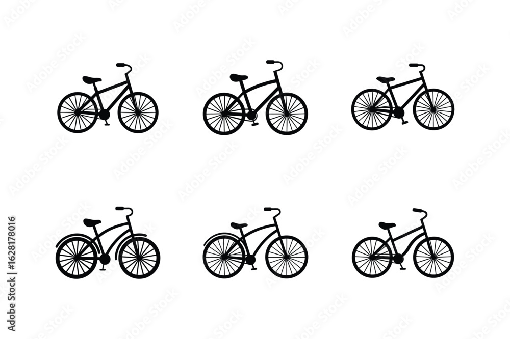 Obraz premium cruiser bike icon silhouette vector illustration