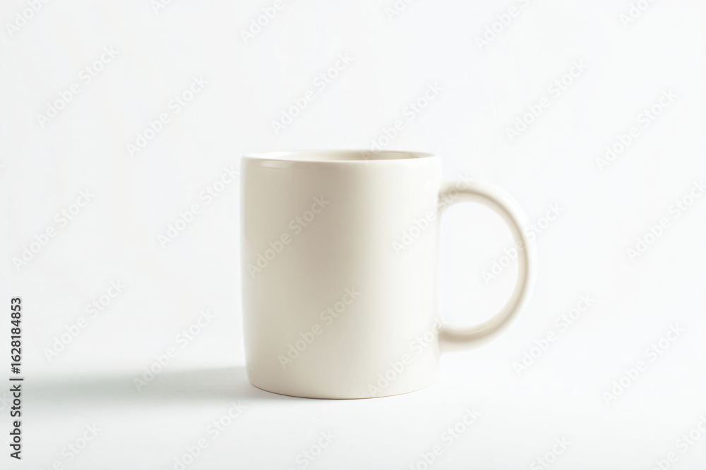Fototapeta premium a white coffee mug sitting on a white surface