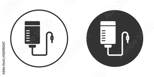 Infusion icon concept, simple flat design. Clipart vecot in black colors