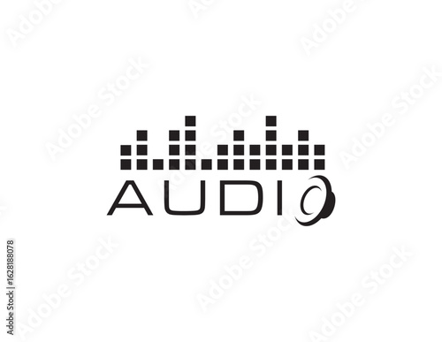 logo for audio music 