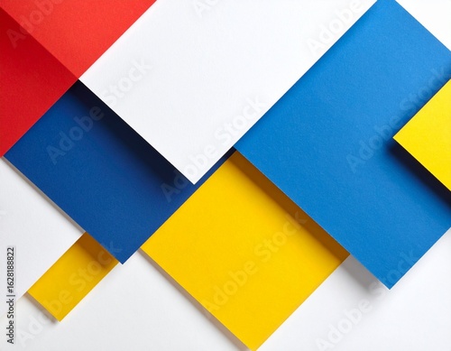 Free Download Bauhaus Color Blocks with Print Texture - GFXLoad
