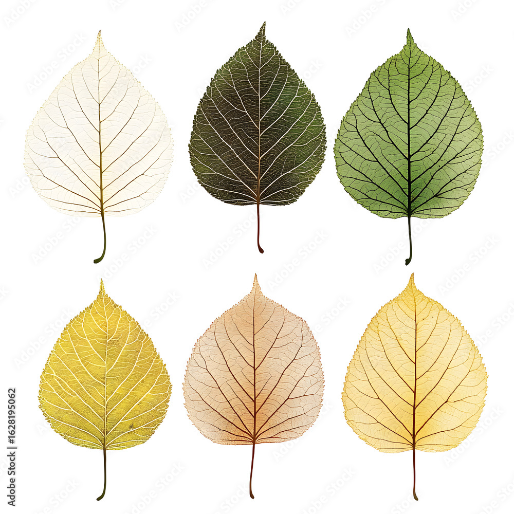Obraz premium Vibrant Leaves in Autumn, Summer, and Tranquil Seasons