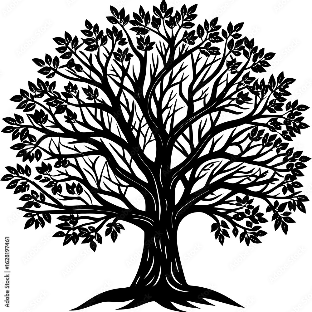 Obraz premium vector tree silhouette